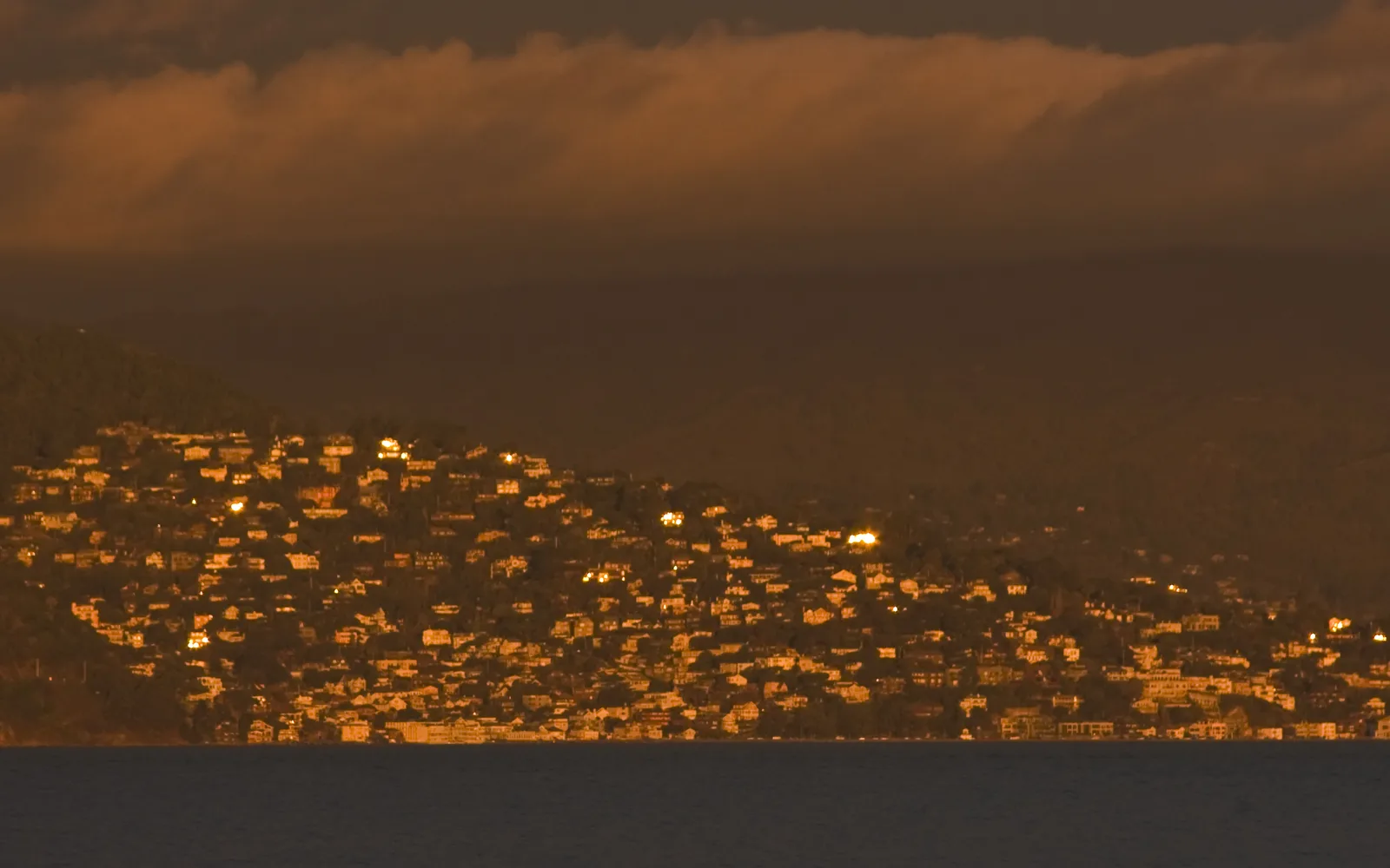 Hillside residential neighborhood in the Bay Area